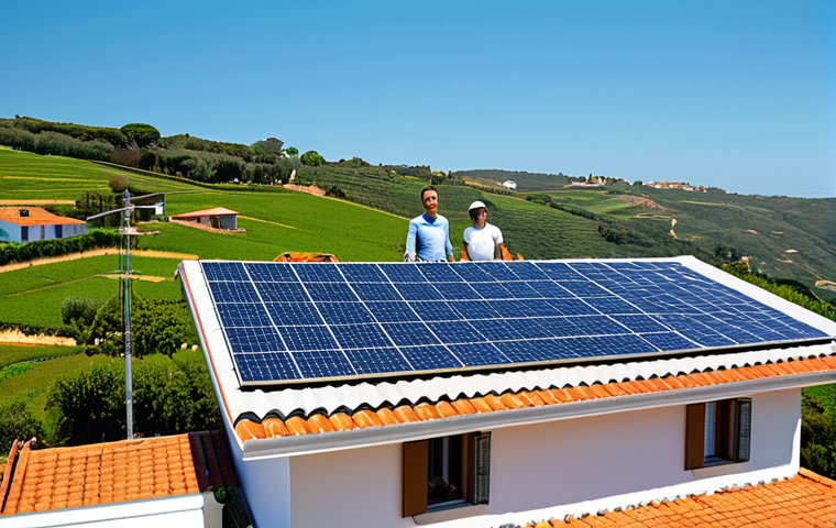 포르투갈의 재생 에너지 정책 - Offshore Wind Farm**

"A vast offshore wind farm off the coast of Portugal, with modern wind turbine...