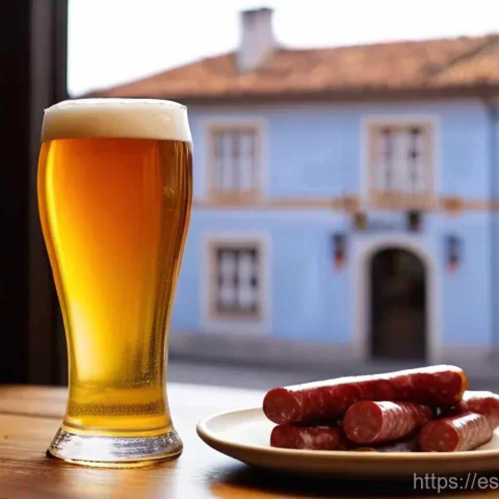 포르투갈 맥주 브랜드 비교 - **Prompt for Super Bock Original:**
    "A perfectly poured, golden pint of Super Bock Original beer...