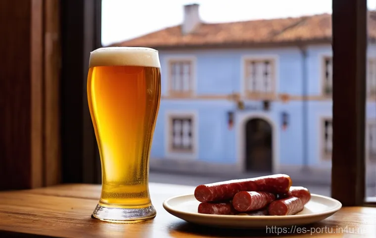 포르투갈 맥주 브랜드 비교 - **Prompt for Super Bock Original:**
    "A perfectly poured, golden pint of Super Bock Original beer...