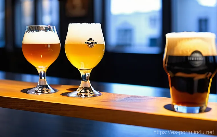 포르투갈 맥주 브랜드 비교 - **Prompt for Sagres Cerveja:**
    "A sparkling, ice-cold glass of Sagres Cerveja, with visible cond...